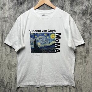 Uniqlo UT x MOMA Van Gogh Starry Night Shirt Size Large